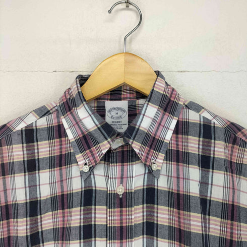 ブルックスブラザーズ BROOKS BROTHERS ボタンダウンチェックシャツ メンズ import:M