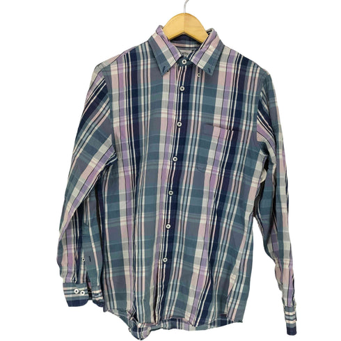 ブルックスブラザーズ BROOKS BROTHERS REGENT FIT チェック柄 ボタンダウン長袖シャツ メンズ import:S