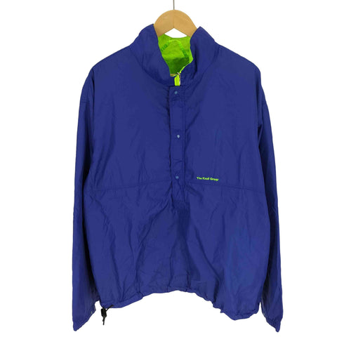 パタゴニア patagonia 90S 90AW USA製 LIGHTWAIGHT Half Zip Reversible Nylon Jacket ライトウエイト ハーフジップ リバーシブル ナイロン ジャケット リップストップ 1990年製 メンズ import:L