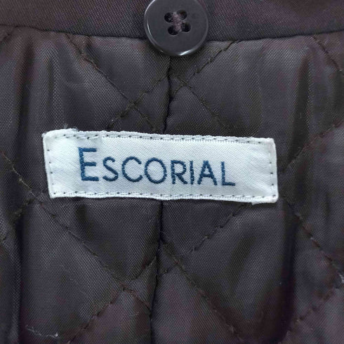 escorial 裏地キルティング ステンカラーコート レディース