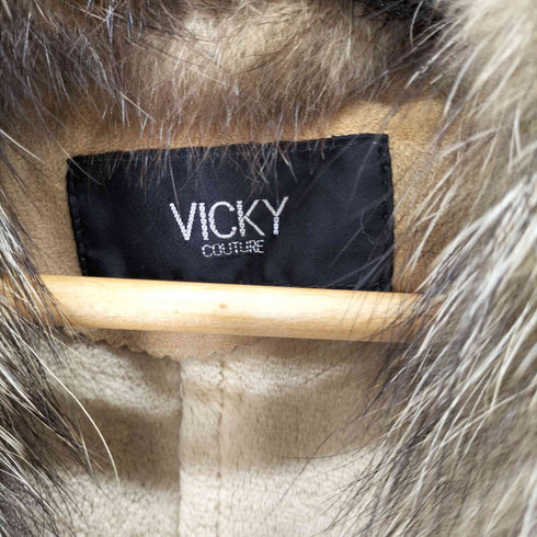 ビッキー VICKY ラクーンファー付きコート レディース JPN:2