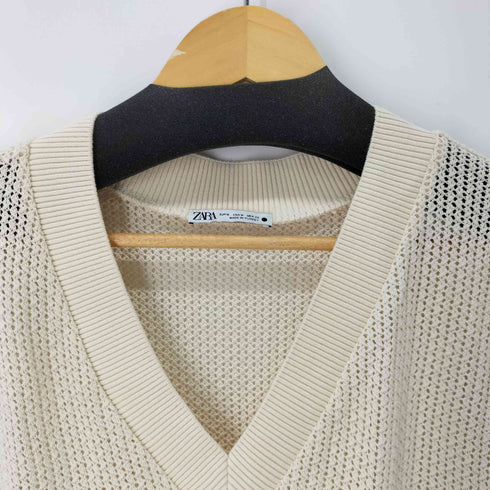 ザラ ZARA オーバーサイズジャカードベスト レディース import:M