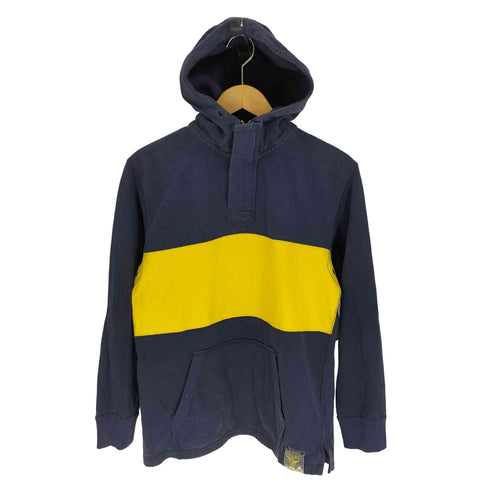 ポロバイラルフローレン Polo by RALPH LAUREN 90S ナイガイ期 USRL ライン 切替 ハーフジップ プルオーバー パーカー メンズ