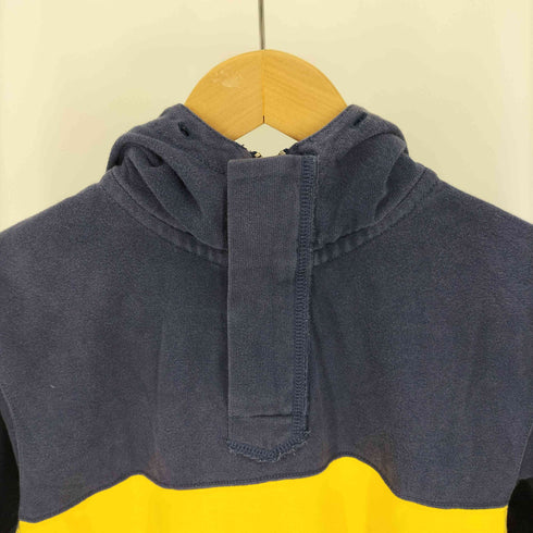 ポロバイラルフローレン Polo by RALPH LAUREN 90S ナイガイ期 USRL ライン 切替 ハーフジップ プルオーバー パーカー メンズ