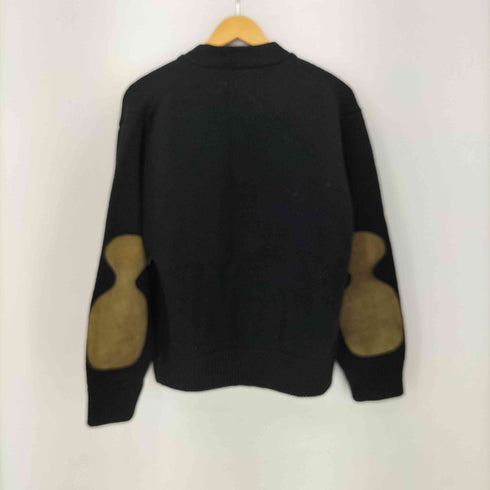 コムデギャルソンオムオム COMME des GARCONS HOMME HOMME 01AW AD2001 エルボーパッチ ウール100% カーディガン メンズ