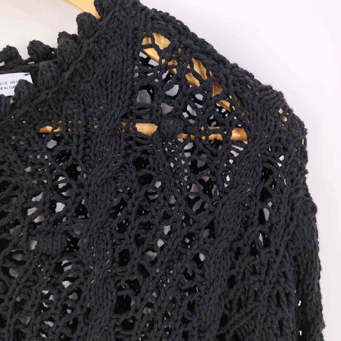 ザラ ZARA 透かし編み カギアミ コットンニット レディース import:S