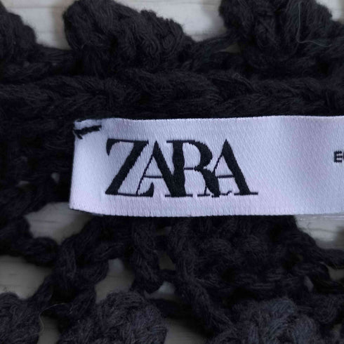 ザラ ZARA 透かし編み カギアミ コットンニット レディース import:S