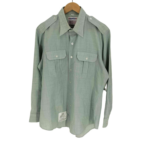 ユーエスアーミー U.S. ARMY TAPERED BODY LONG SLEEVE AG428 PROPPER社 ポリ ウール ミリタリーシャツ ドレスシャツ メンズ 17-34
