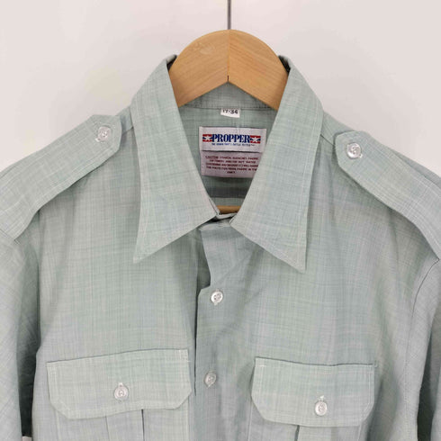 ユーエスアーミー U.S. ARMY TAPERED BODY LONG SLEEVE AG428 PROPPER社 ポリ ウール ミリタリーシャツ ドレスシャツ メンズ 17-34