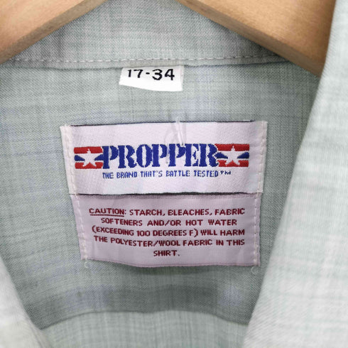 ユーエスアーミー U.S. ARMY TAPERED BODY LONG SLEEVE AG428 PROPPER社 ポリ ウール ミリタリーシャツ ドレスシャツ メンズ 17-34