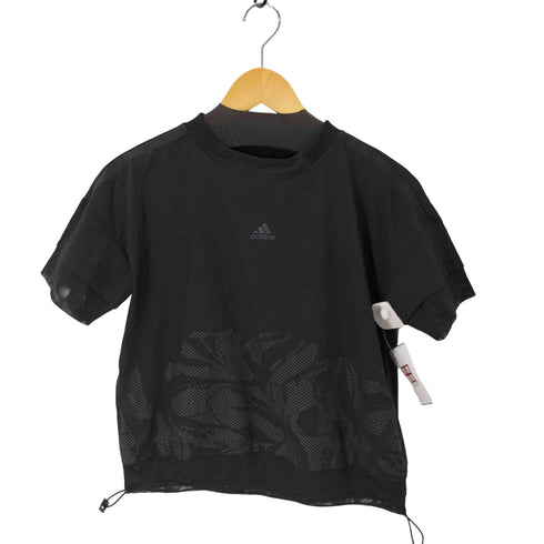 アディダス adidas ドローコード付きメッシュ切替 S/S Tシャツ レディース JPN:S