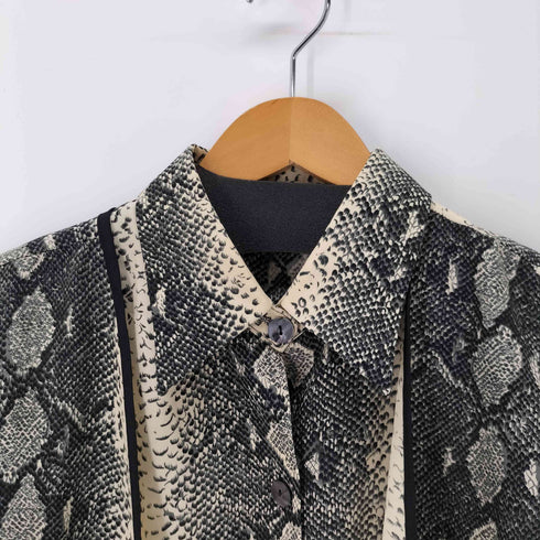 collection315 パイソン柄アンサンブル L/S シャツ レディース