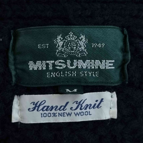 ミツミネ MITSUMINE Hand Knit ウール ニット カーディガン メンズ import:M