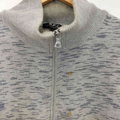 アーペーセー A.P.C. 00S フランス製 霜降り ジップアップスウェット L/S メンズ JPN:3