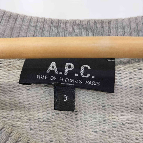 アーペーセー A.P.C. 00S 霜降り ラグラン スウェット L/S メンズ JPN:3