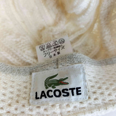 ラコステ LACOSTE アクリル ニット ハンチング帽 メンズ