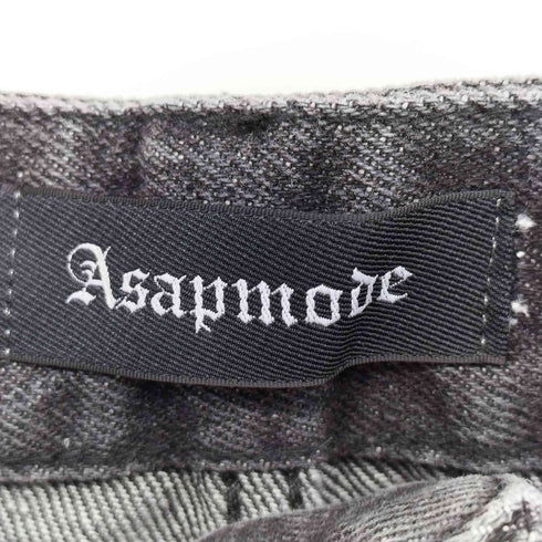 ASAPMODE Flow Ripper Jeans ウォッシュ加工 デニム ワイド パンツ メンズ