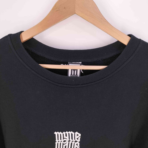 マインミハラヤスヒロ MYne MIHARA YASUHIRO ロゴ刺繍 クルーネック スウェット メンズ JPN:M
