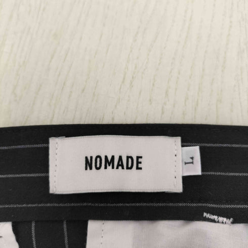 Nomad 韓国ブランド ストライプ ワイドスラックス メンズ