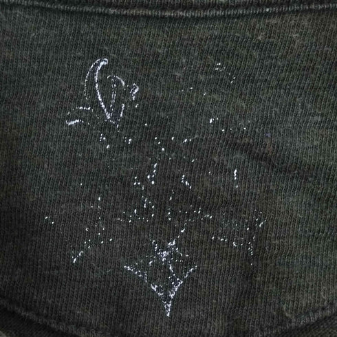 ミハラヤスヒロ MIHARA YASUHIRO 動輪プリント 襟変形 クルーネックTシャツ メンズ JPN:S