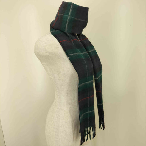 ジョンストンズオブエルガン johnstons of elgin 小判 カシミヤ100%チェック柄マフラー レディース