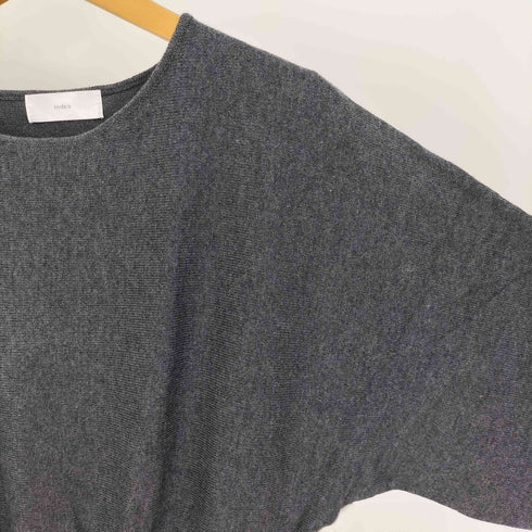 インデックス INDEX 23AW 洗濯機洗い可 フィット&フレア ドルマンニットワンピース レディース JPN:M