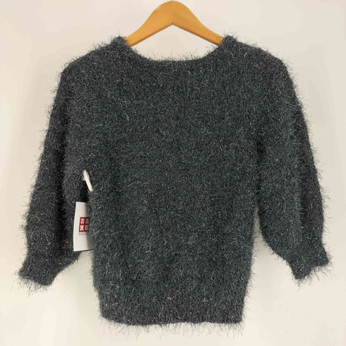 インデックス INDEX 24AW 洗濯機洗い可 シャイニーシャギー7分袖ニット レディース FREE