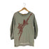 ヴィヴィアンウエストウッド アングロマニア Vivienne Westwood ANGLOMANIA ロゴ刺繍 プリント サイドスリット クルーネックスウェット メンズ 38