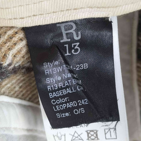 R13 MADE IN USA FLAT BRIM ベースボールキャップ レディース