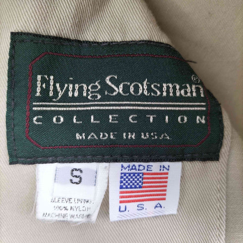 FLYING SCOTSMAN USA製 ワンポイント刺繍 スイングトップジャケット メンズ JPN:S