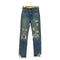 クリスチャンダダ CHRISTIAN DADA WIDE LEG DAMAGED DENIM TROUSERS クラッシャー デニムパンツ メンズ