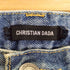 クリスチャンダダ CHRISTIAN DADA WIDE LEG DAMAGED DENIM TROUSERS クラッシャー デニムパンツ メンズ