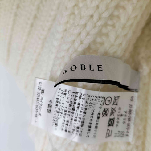 ノーブル Noble ウールアクリルVネックニット レディース