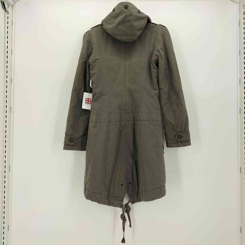 ディーゼル DIESEL ロゴ刻印ボタン ミリタリー モッズコート レディース import:XS