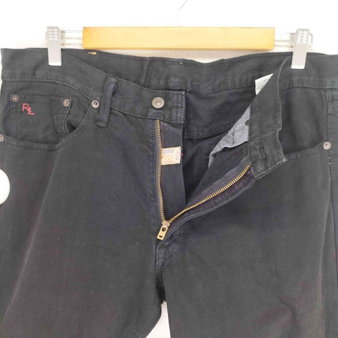 ポロラルフローレン POLO RALPH LAUREN SLIM STRAIGHT ブラックデニムパンツ メンズ 34/32