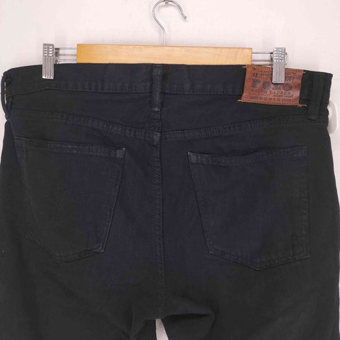 ポロラルフローレン POLO RALPH LAUREN SLIM STRAIGHT ブラックデニムパンツ メンズ 34/32