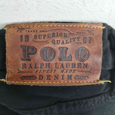 ポロラルフローレン POLO RALPH LAUREN SLIM STRAIGHT ブラックデニムパンツ メンズ 34/32
