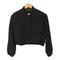 ザラ ZARA スナップボタンクロップドブルゾン レディース import:L