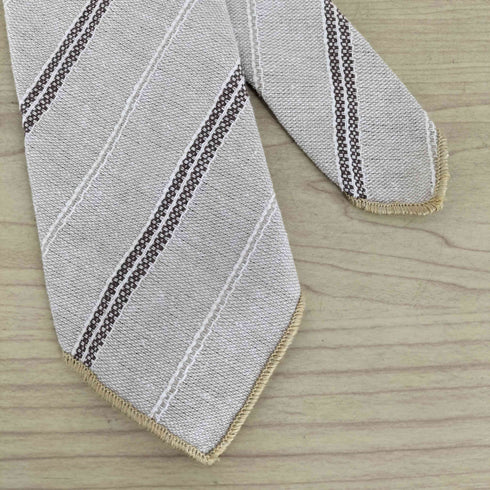 エンジニアードガーメンツ Engineered Garments 刺繍パイピング ストライプネクタイ メンズ