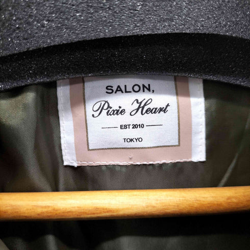 salon pixie heart ラインストーンダウンコート ラメ スパンコール レディース JPN:S