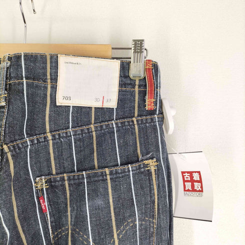 リーバイス Levis 703 ストライプデニムパンツ 濃紺 メンズ US:30-31