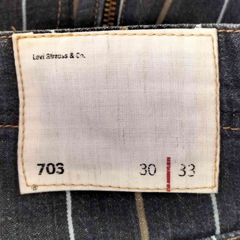 リーバイス Levis 703 ストライプデニムパンツ 濃紺 メンズ US:30-31