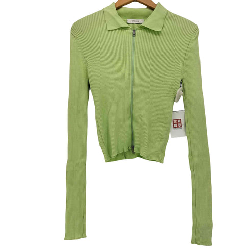 アモーメント amomento 22SS RIB TWO WAY ZIP-UP CARDIGAN レディース JPN:0