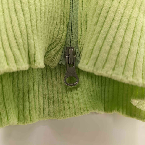 アモーメント amomento 22SS RIB TWO WAY ZIP-UP CARDIGAN レディース JPN:0