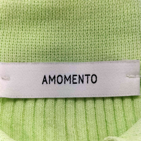 アモーメント amomento 22SS RIB TWO WAY ZIP-UP CARDIGAN レディース JPN:0