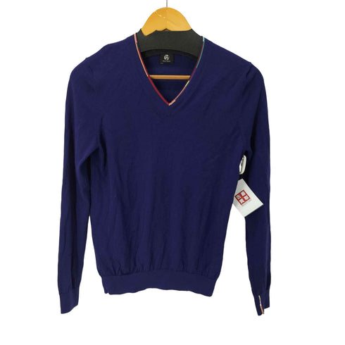 ピーエスポールスミス PS Paul Smith ウール100% Vネックニット メンズ JPN:L