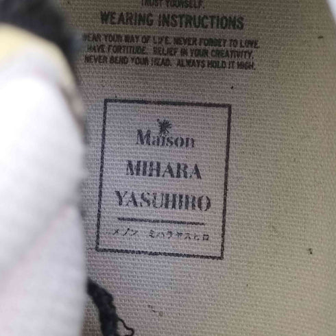 メゾンミハラヤスヒロ Maison MIHARA YASUHIRO WAYNE WASHED CANVAS ウェイン ウォッシュド キャンバス スニーカー メンズ 43