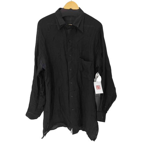 ヨウジヤマモトプールオム Yohji Yamamoto POUR HOMME 24SS False Collar Blouse (Black) メンズ JPN:4