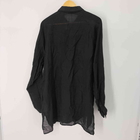 ヨウジヤマモトプールオム Yohji Yamamoto POUR HOMME 24SS False Collar Blouse (Black) メンズ JPN:4