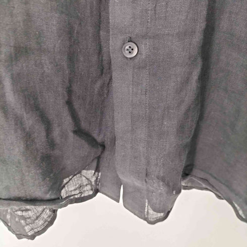 ヨウジヤマモトプールオム Yohji Yamamoto POUR HOMME 24SS False Collar Blouse (Black) メンズ JPN:4